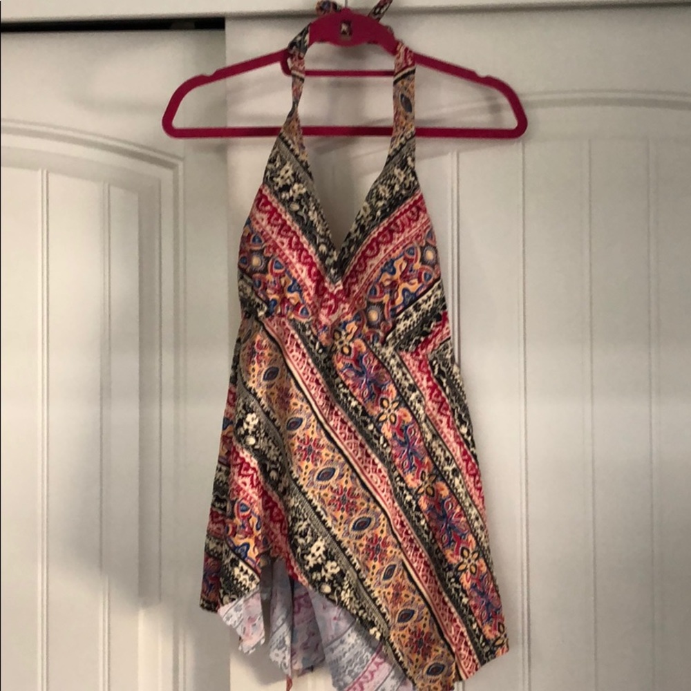 Hankerchief style Tankini top